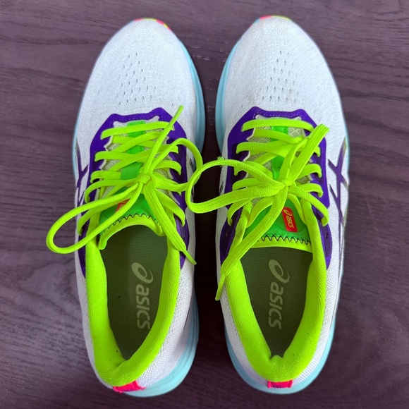 Asics Dynablast 2 Women's Running Shoes White 1012B248 Size 8 - Picture 4 of 10